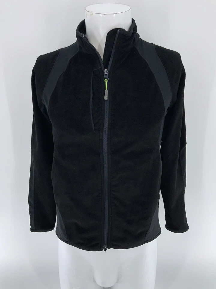 Chaqueta polar Peter Millar E4 Warmth cremallera completa S mujer negra gris poli YGI V4-158 Foto 2 de 4