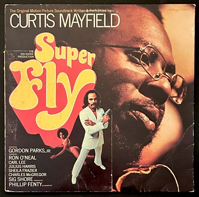 CURTIS MAYFIELD Superfly Soundtrack LP 1972 CRS 8014 ST Die Cut - VG+  PUSHERMAN