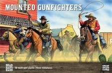 Dead Man's Hand Plastic Mounted Gunfighters - DMHP004 - Wild West Steampunk