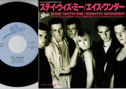 Eighth Wonder - Stay With Me / Loser In Love | 7" Giappone 07 5P-400 - Foto 1 di 2