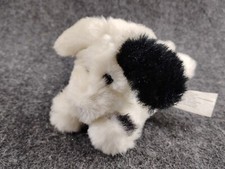 BATTAT Dalmatian White w Black Spots Laying Puppy Dog Plush Stuffed Animal 6"