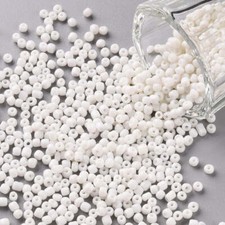 2MM White 12/0 Glass Seed Beads A010-44