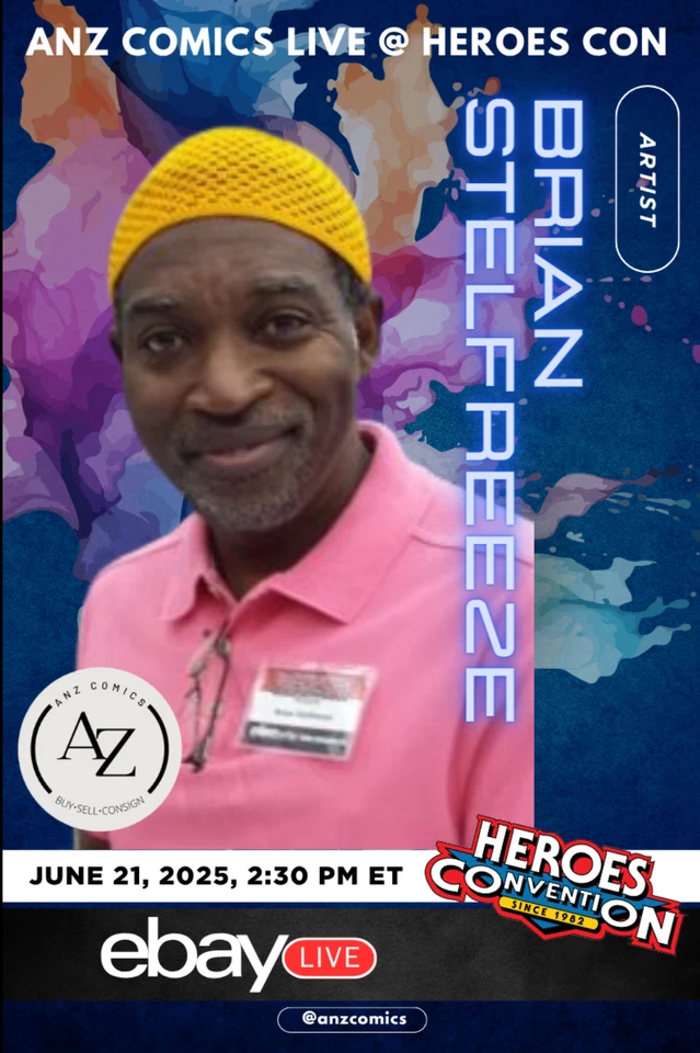 AnZ Comics LIVE @ HeroesCon 2025 with Brian Stelfreeze!