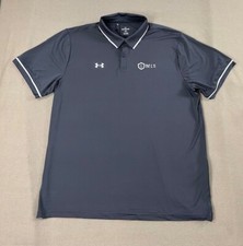 Under Armour Shirt Mens 2XL Gray Short Sleeve Polo Team Tipped Polo Company New