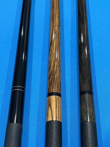 Billiards Geeks Exotic Zebra Wood Jump/break cue (Gray or Natural Stain) - Picture 2 of 6