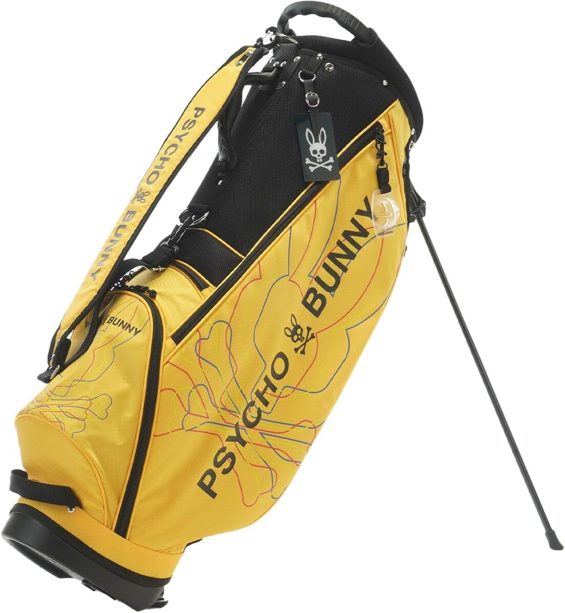 Мужская сумка для гольфа PSYCHO BUNNY Golf Stand Caddy Bag LWG 9 x 46 дюймов 26 кг желтая PBMG5SC6 66190₽