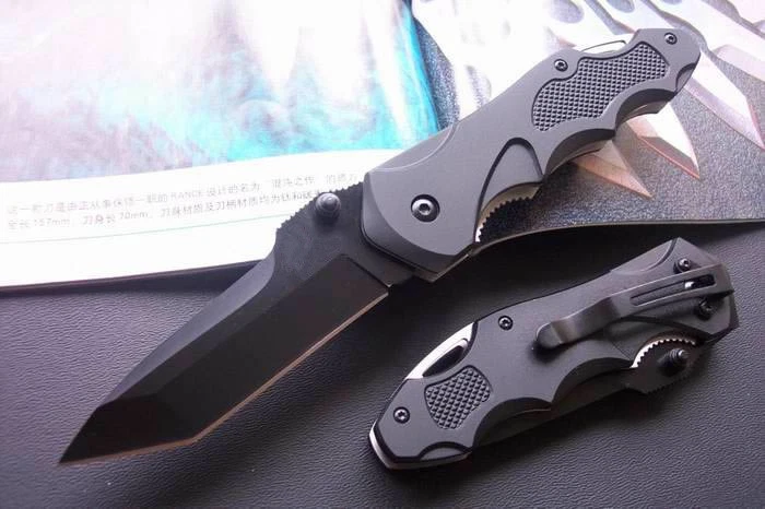 Faca Sharp GB lâmina dobrável tática sabre de resgate de sobrevivência ao ar livre com bainha - Imagem 2 de 4