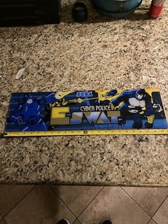 ESWAT Cyber Police Sega Arcade Marquee Plexi