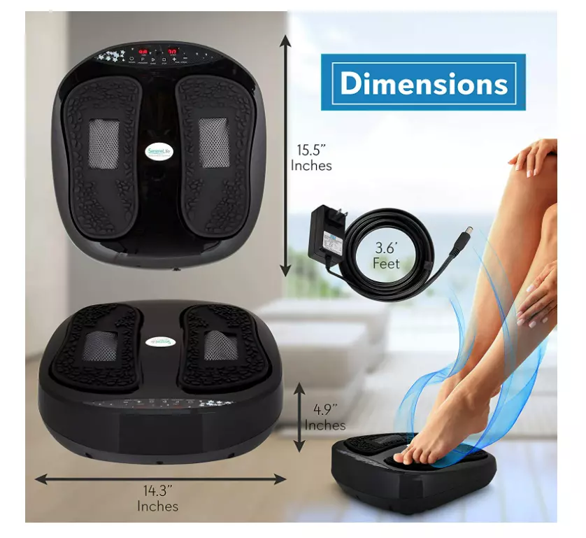 Power Legs Vibration Plate Foot Massager Platform with Rotating