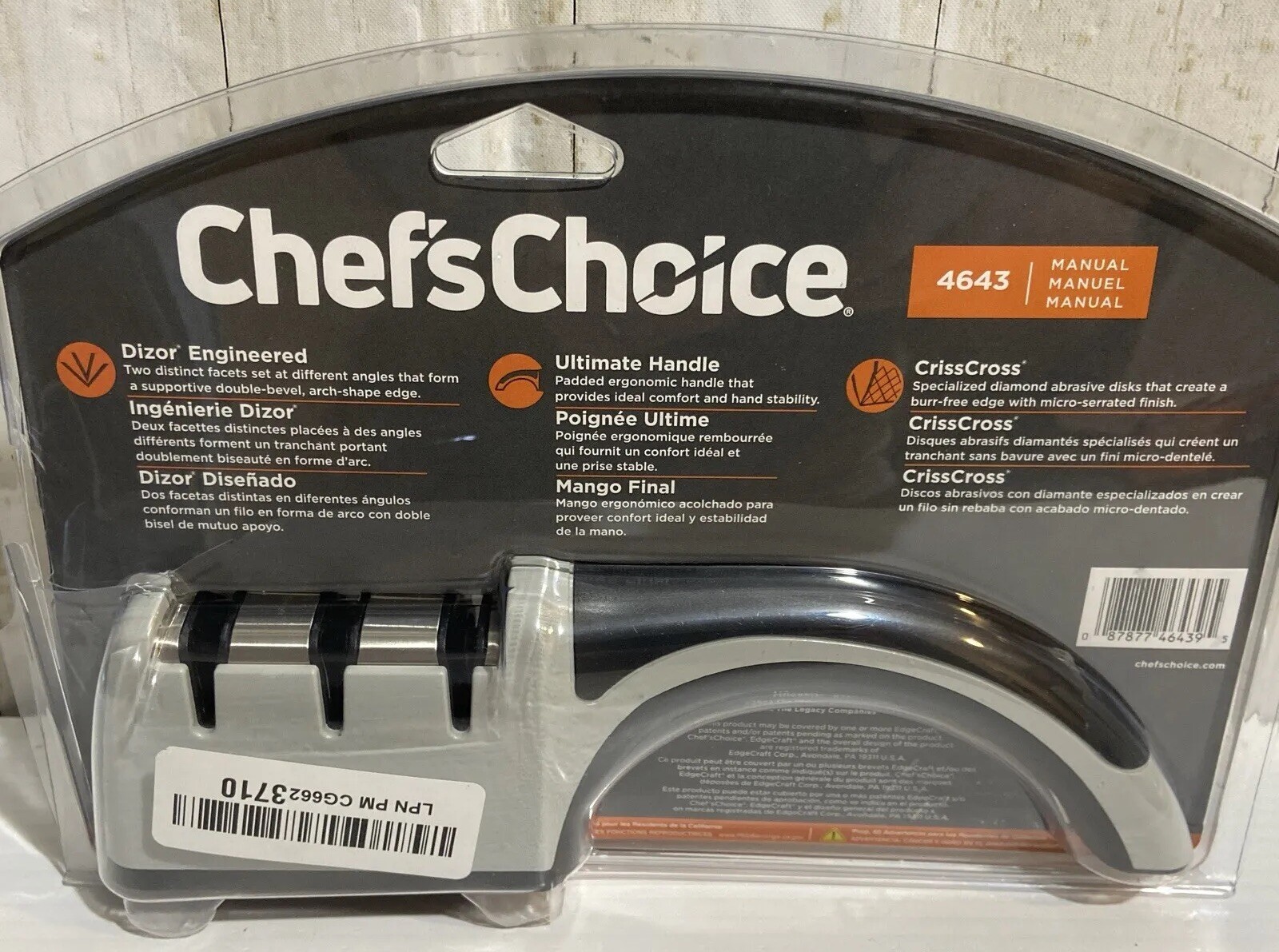 Chef's Choice 4643 Diamond Hone 3 Stage Manual Knife Sharpener NEW READ eBay