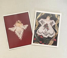 1994 & 1997 Angel Ornament Hardanger Patterns by Emie Bishop Cross N Patch