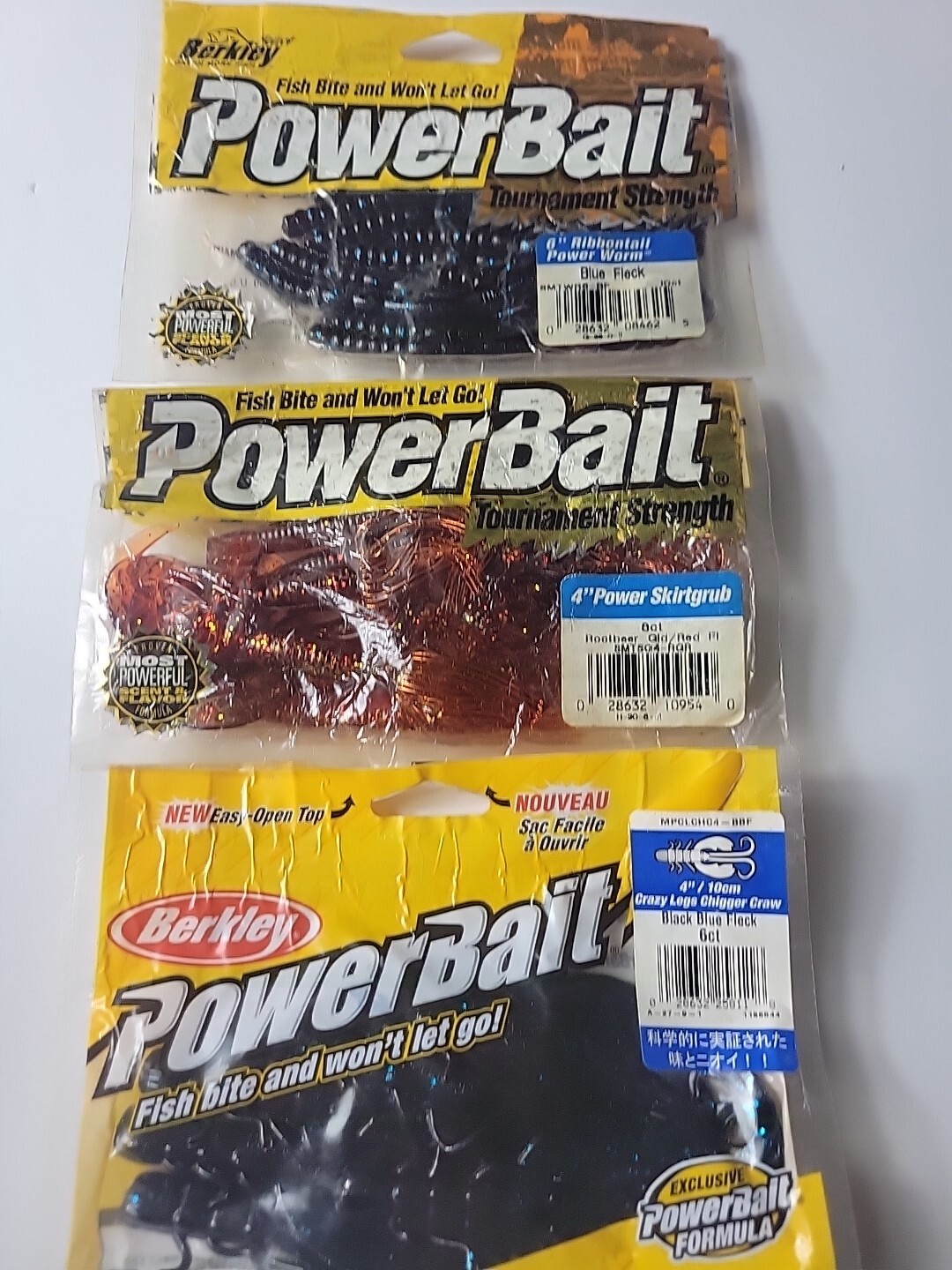 Bass Fishing 3pk Berkley Powerbait Ribbontail 6