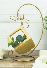 24 Pc  Gold Ornament Display Stand, Ornament Stand Holder Wedding, Terrarium