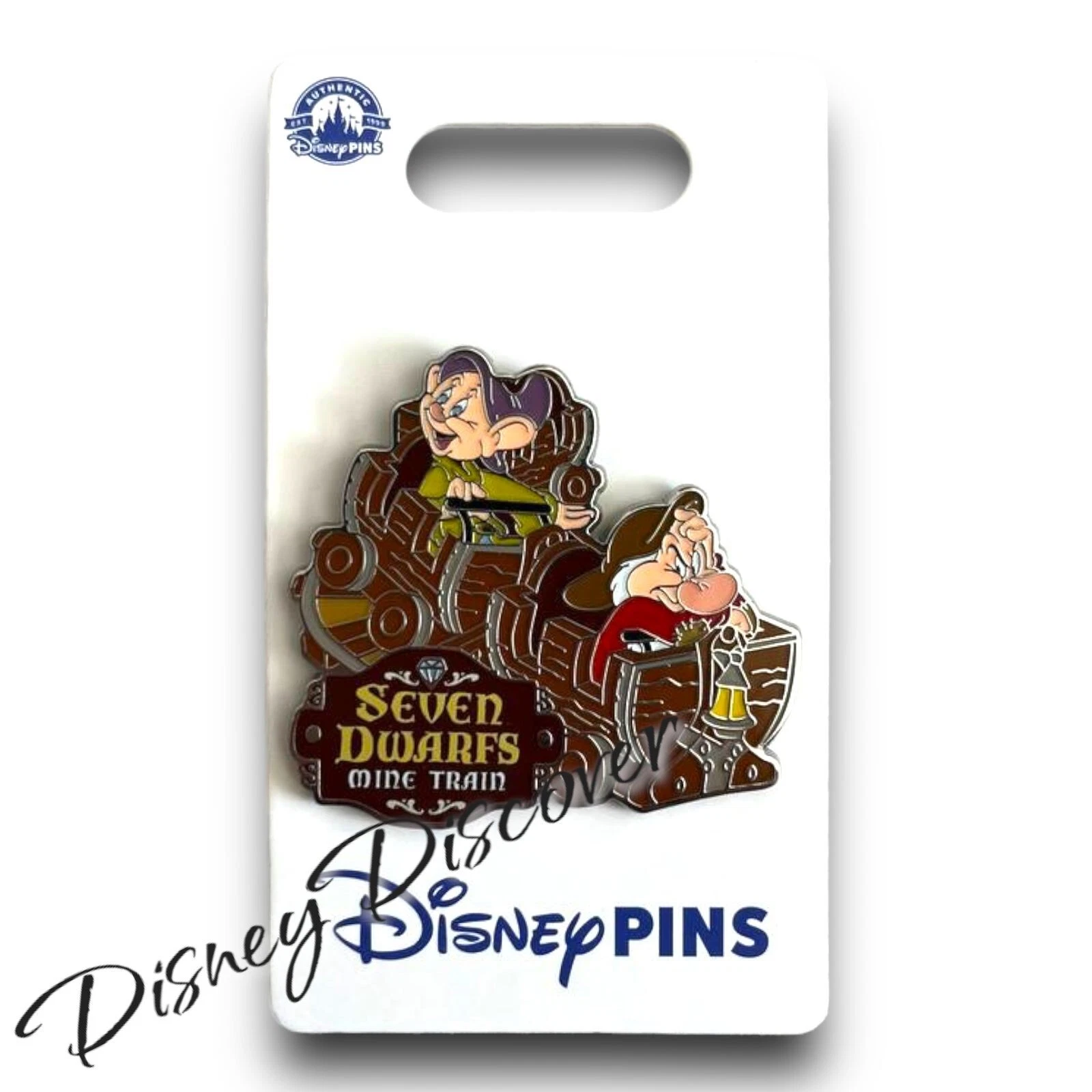 2024 Disney Parks Seven Dwarfs Mine Train Ride Vehicle Grumpy Dopey OE Pin