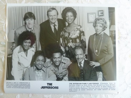 THE JEFFERSONS 8x10 s/w Pressefoto / Cast Pose