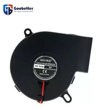 Brushless DC 5V Cooling Fan Powerful Turbo Blower Fan 75x75x25mm 7525 5V 9V 12V