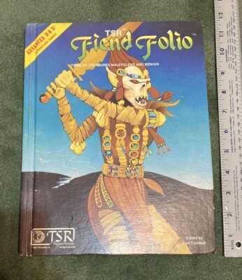 VTG TSR Games Advanced Dungeons & Dragons Fiend Folio 1981 1st Edition
