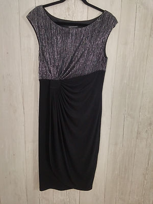 Womens Connected Apparel Black Dress 10