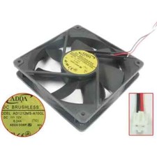 ADDA AD1212MS-A70GL Server Cooling Fan DC 12V 0.34A 120x120x25mm 2-Wire