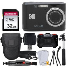 Kodak PIXPRO FZ45 Digital Camera Black 32GB Memory Card More