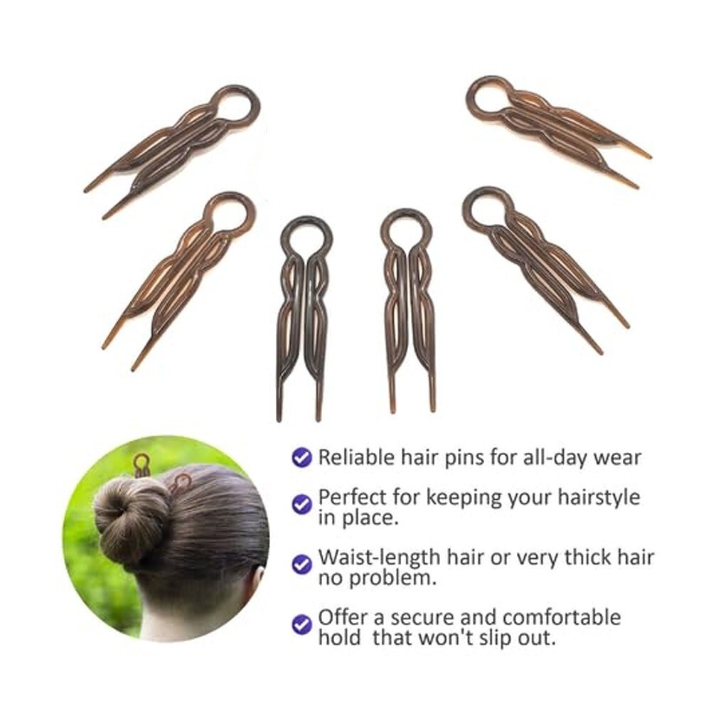 Plastic Hair Pins, Ushaped Magic Grip Hairpins, Fast Spiral Hair Grip