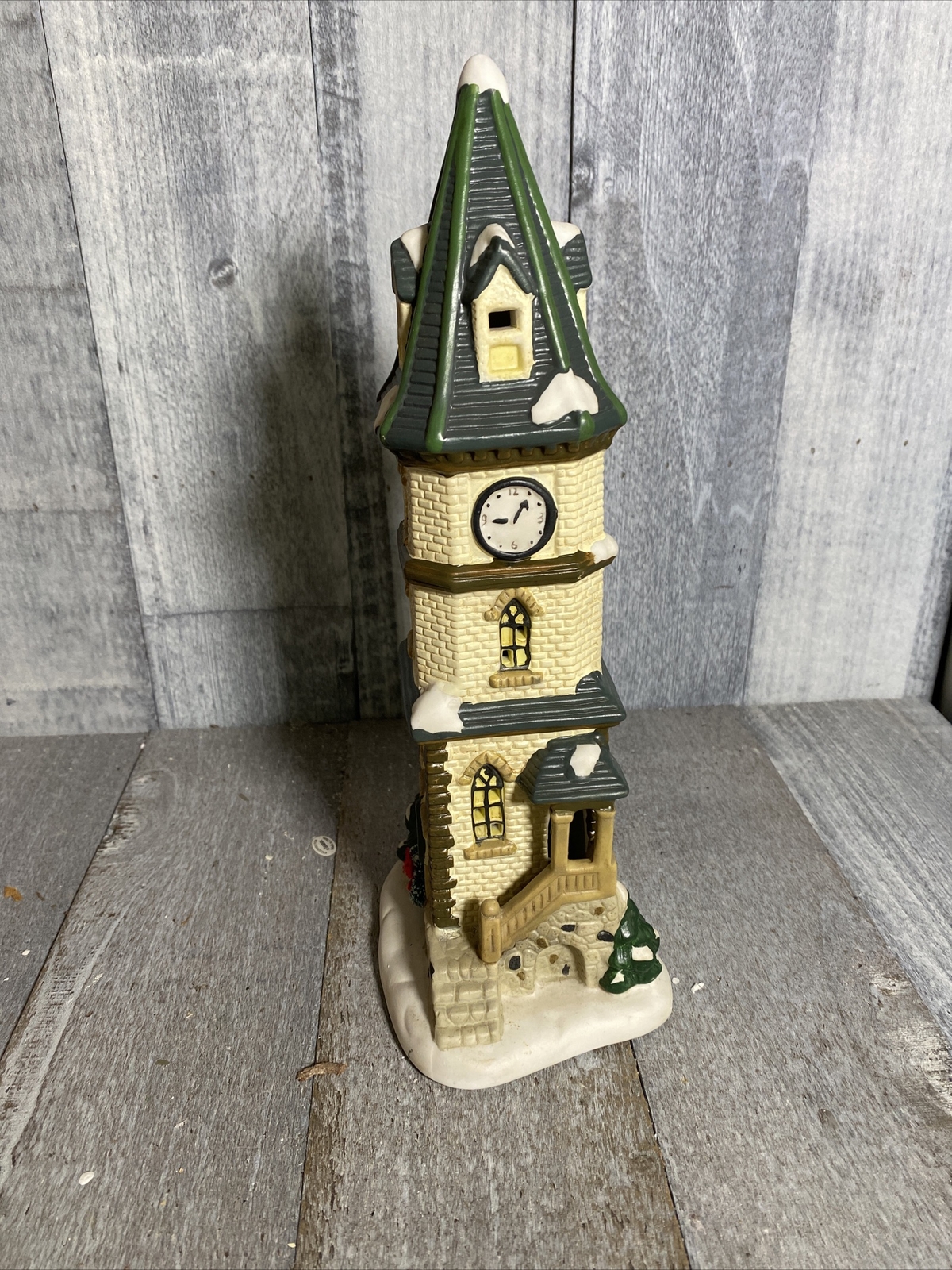 St. Nicholas Square Village Collection CLOCK TOWER Christmas 1998 Kohls