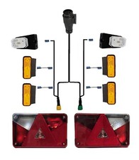 Produktbild - Anhänger Beleuchtung Set Rückleuchten Multipoint 5 mit Kabelbaum 6,5m 13-polig