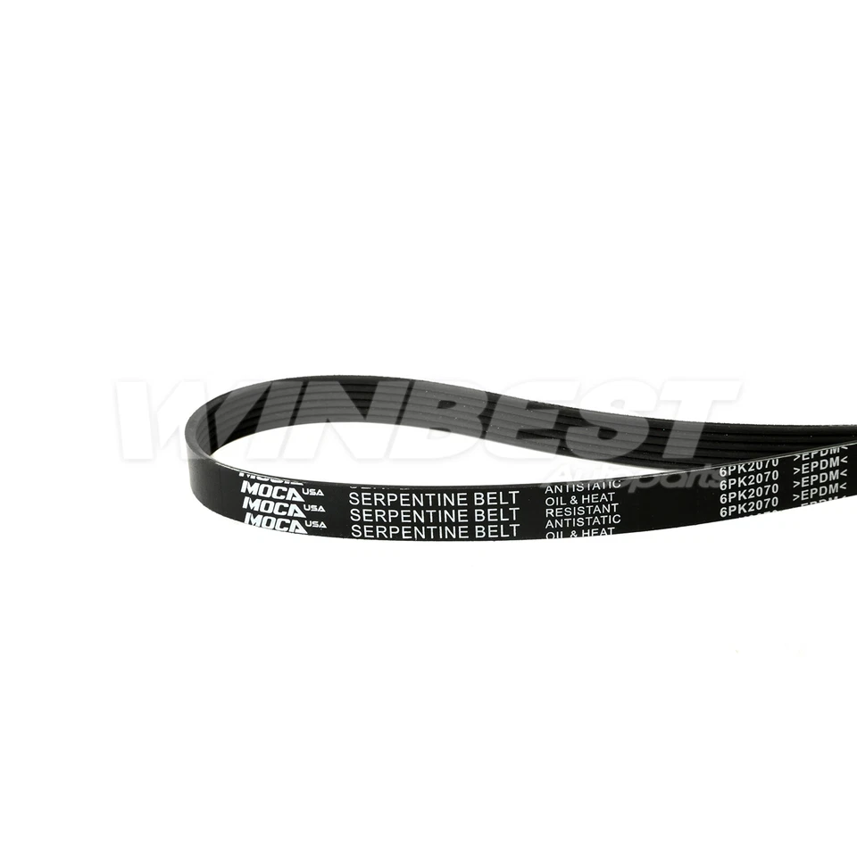 Cinturón Serpentine 6PK2070 para Toyota 86 Subaru BRZ Dodge Jeep Suzuki Plymouth GAS Foto 4 de 4