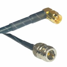 LMR240 UF ULTRA FLEX SMA MALE ANGLE to N FEMALE Coaxial RF Pigtail Cable USA