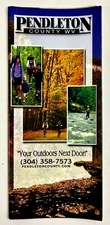 1998 Pendleton County WV Outdoor Recreation Vintage Travel Brochure Camping Map