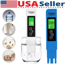 4in1 TDS PPM Meter Digital Tester Home Drinking Water Quality Purity Test Tester