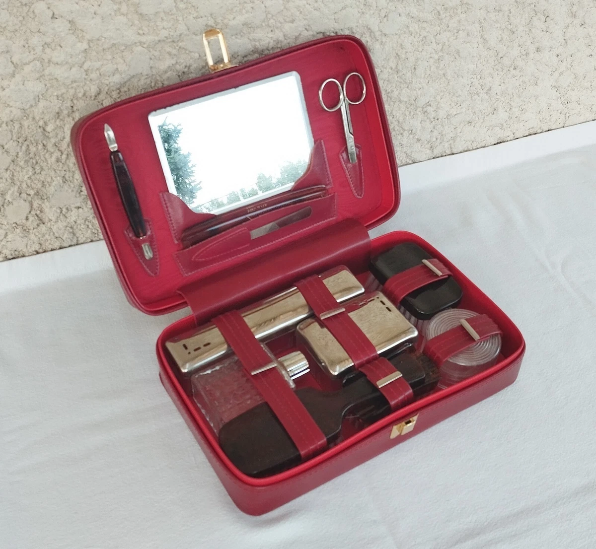 SID & VAIN Trousse de Toilette Cuir véritable GATWICK nécessaire de Voyage Grand pour Hommes et Femmes Trousse de Maquillage Marron