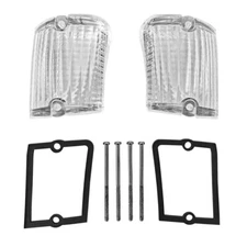 REAR BACK UP LIGHT LENS & GASKETS 1969-70 MERCURY COUGAR PAIR