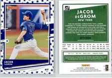 Jacob deGrom 2020 Donruss Independence Day #71 Mets Rangers