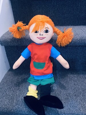 Micki Pippi Longstocking Plush Doll Around 16''  Very Cute Pigtails Astrid
