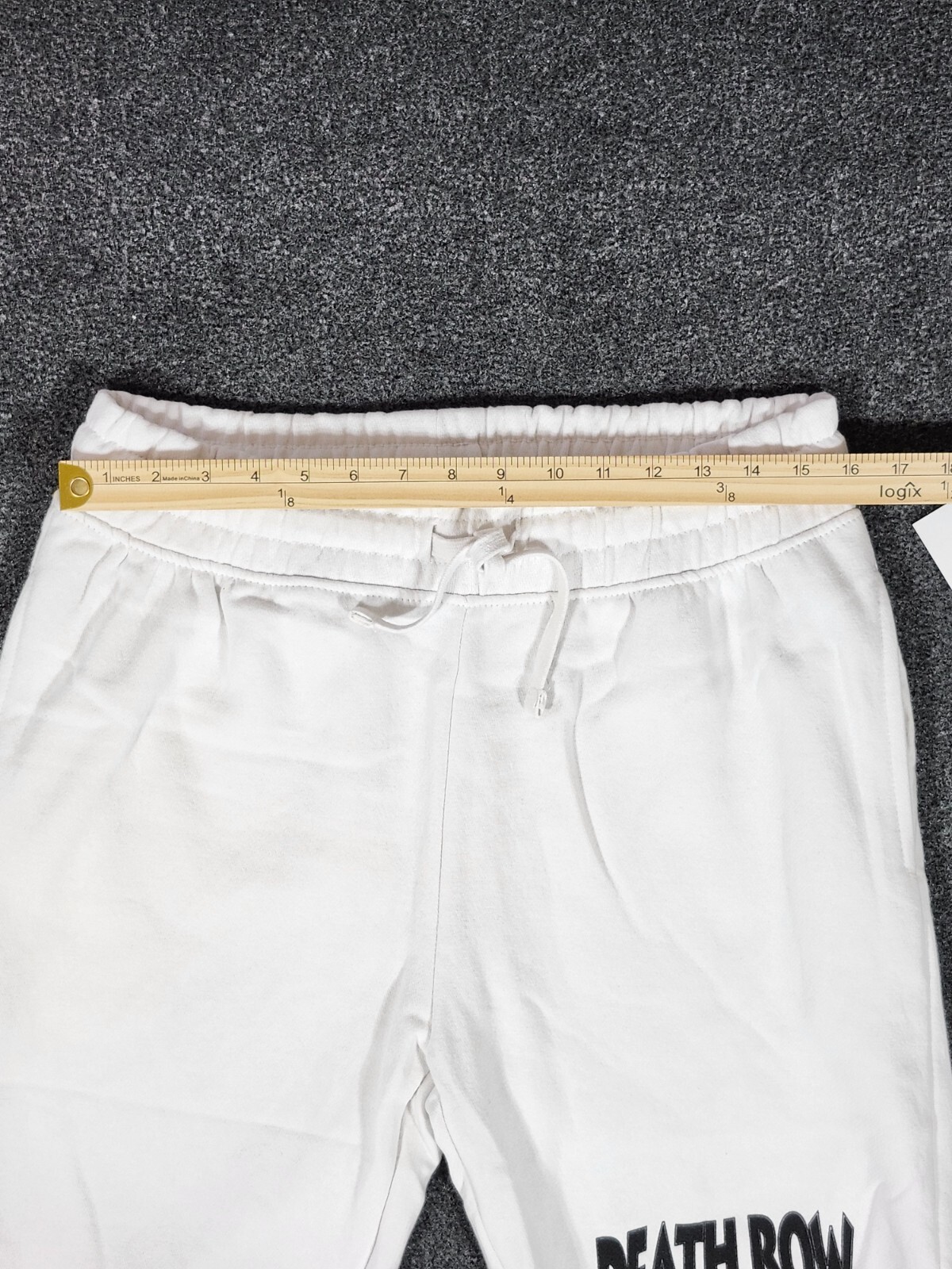 FILA Death Row Records pantaloncino uomo XL moda Nova bianco coulisse nuovo con etichetta