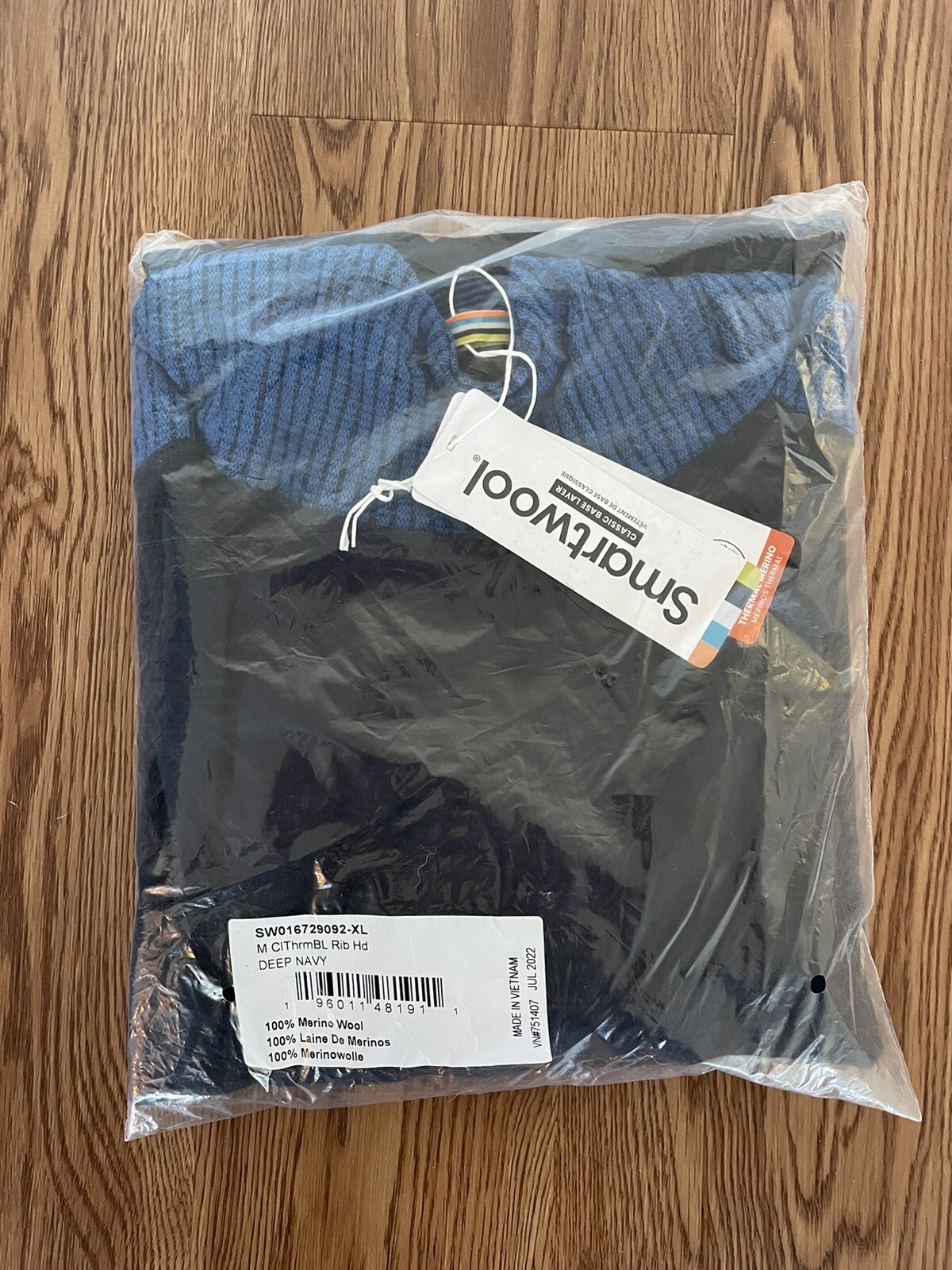 New 140 Smartwool Men's Classic Thermal Merino Rib Base Layer Hoodie X