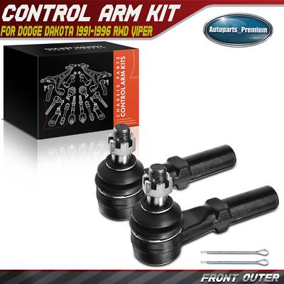 AM Autoparts Outer Tie Rod Set – Front Pair For Dodge Dakota 1991-1996 & Viper 1992-2002