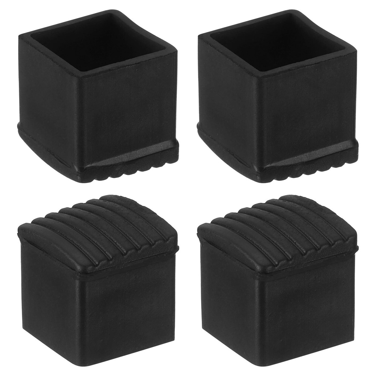 Uxcell Rubber Furniture Leg Caps, 4Pcs 35x35mm Rectangle Chair Leg Tips...