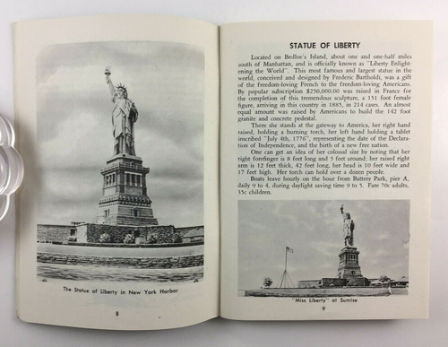 1956 Libro de recuerdos y guía revisado con mapa a la ciudad de Nueva York George Borkow - Imagen 4 de 7