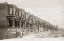 Philadelphia PA Irving Street West of 52nd Cobbs Creek RPPC Photo Postcard COPY