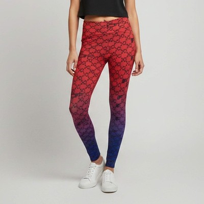 OffWhite Multicolor Ombre Monogram Print Jersey Leggings XS