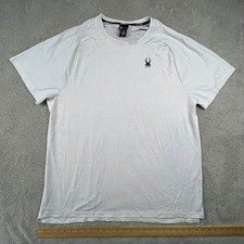 Spyder Active Mens White Performance T-Shirt Short Sleeve XXL Athleisure