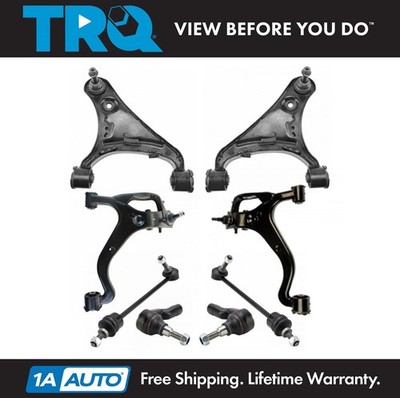 TRQ 8pc Suspension Kit Control Arm Ball Joint Sway Bar Link Tie Rod for LR3