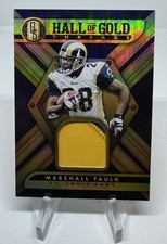 Panini Gold Standard Marshall Faulk Hall Of Gold Threads 2019 jugador usado/49 🔥