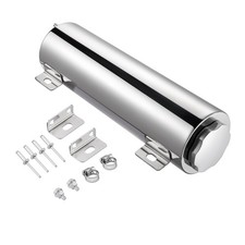 3 X 9 Polished Stainless Steel Radiator Coolant Overflow Catch Tank Can 32oz