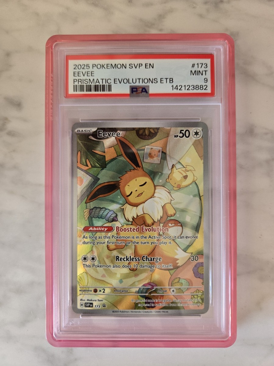 2025 Pokemon Prismatic Evolutions Eevee #173 PSA MINT 9 | eBay