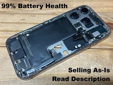 iPhone 16 Pro - Back Mid Frame Housing Replacement Small Parts - OEM - Gold