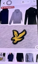 Lyle & Scott Hoodie For Mens New  Black size large 