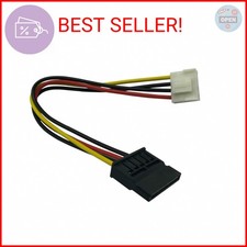COMeap 2-Pack SATA Power Cable for Hikvision Video Recorder, 4 Pin to SATA Hard